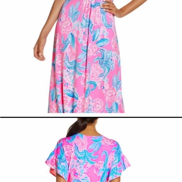Lilly Pulitzer Jessi Midi Dress Pinking Positive - Picture 6 of 7